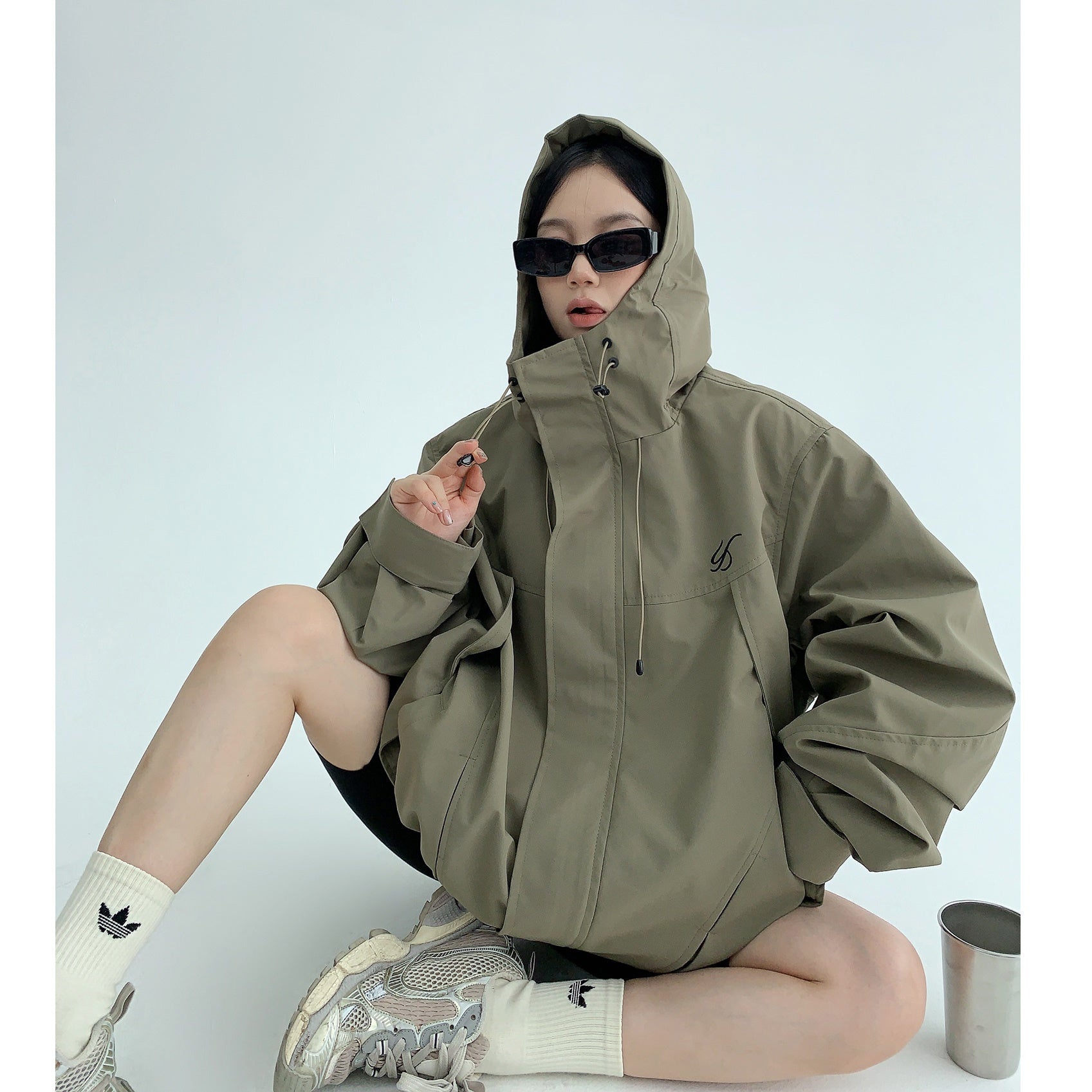 OverSize ZIP-Up Hooded Jacket MW9450