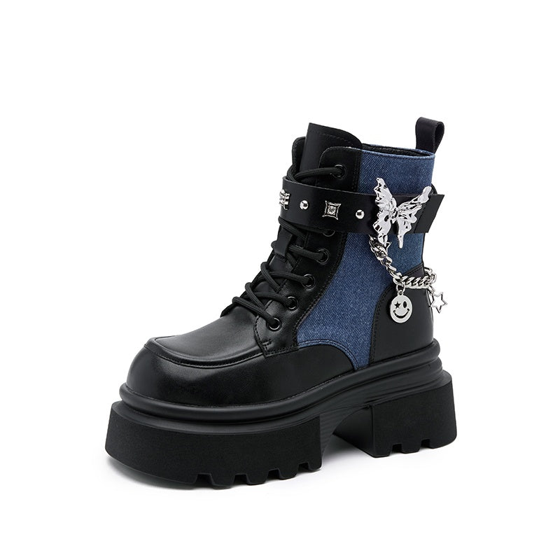 Metal Motif Chain Design Martin Boots GP2002