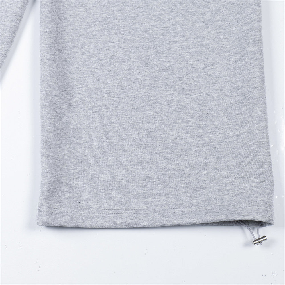 Cross Print Double-Waist Band Sweat Pants MW10389