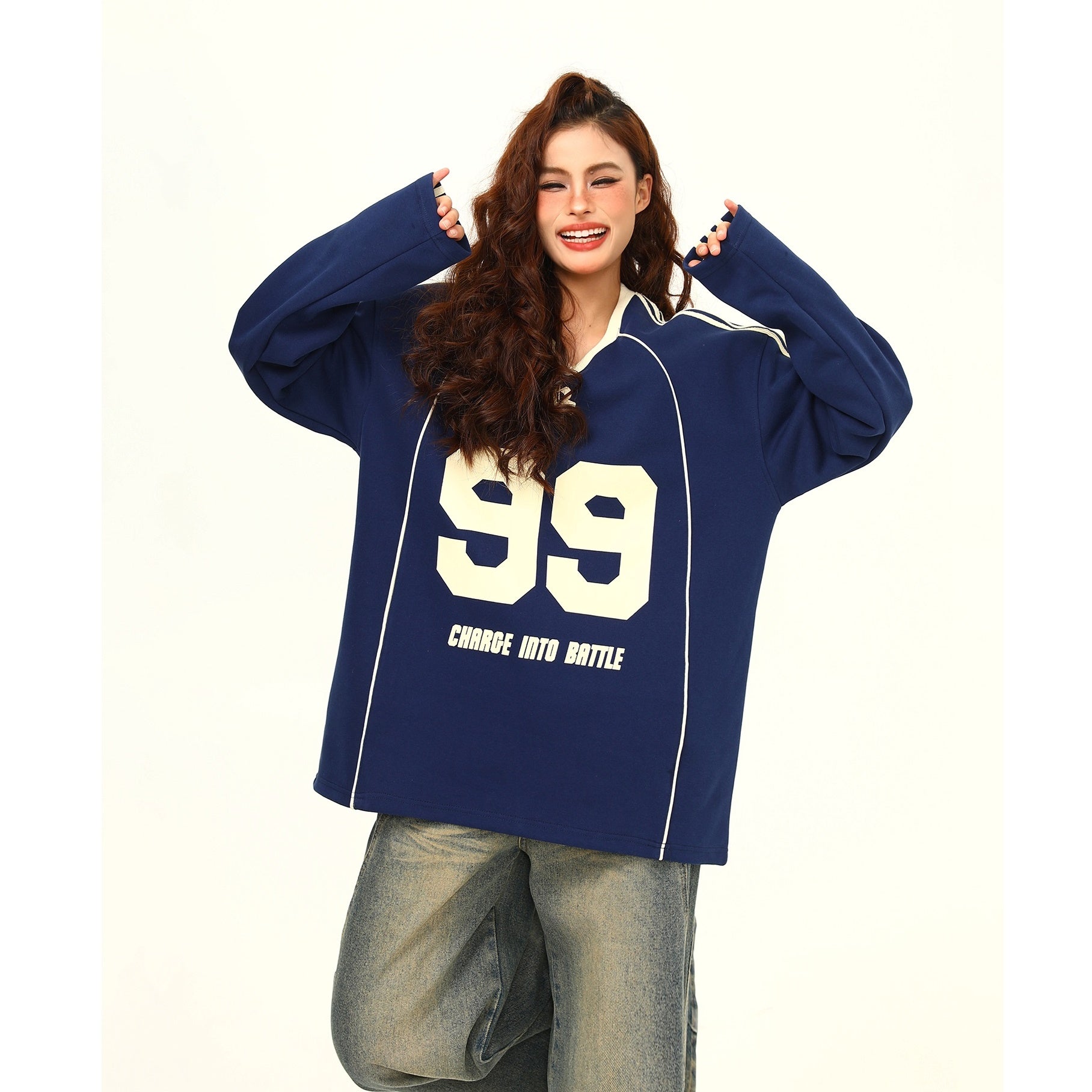 Retro Sports Letter Sweat MW9383