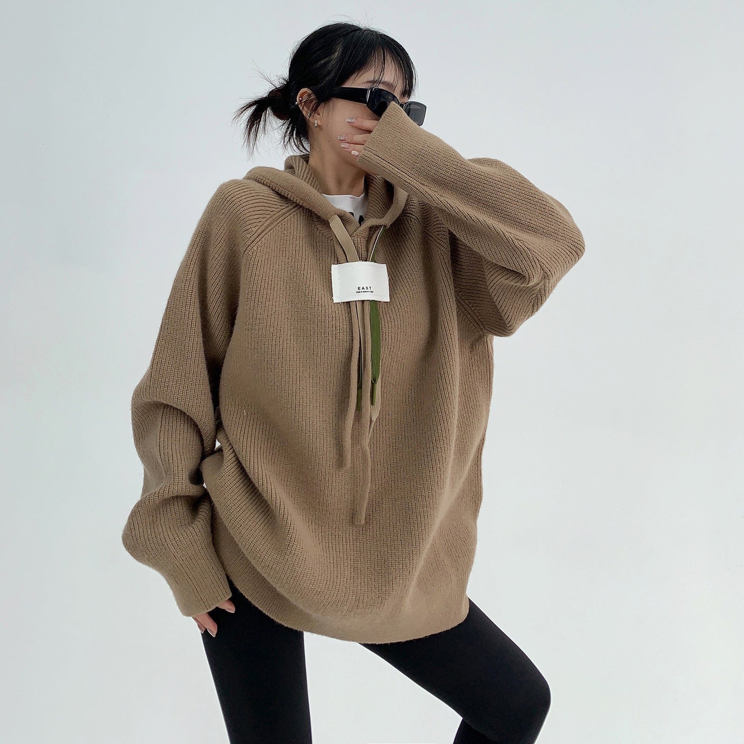 Thick Needle Triple String Thickened Hooded Sweater MW9611