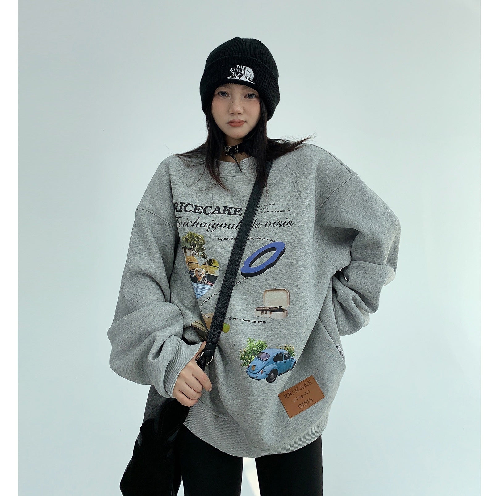 Cartoon Print Crew-neck Loose Sweat MW9596