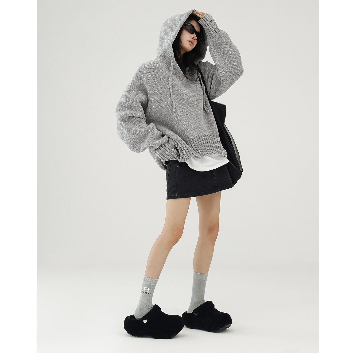 OverSize Hooded Pullover Sweater AC7090