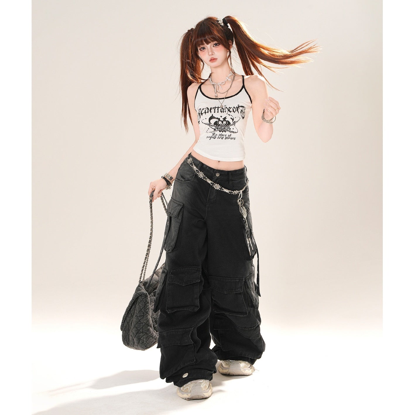 Love Heart Rate Cropped Camisole KK2062