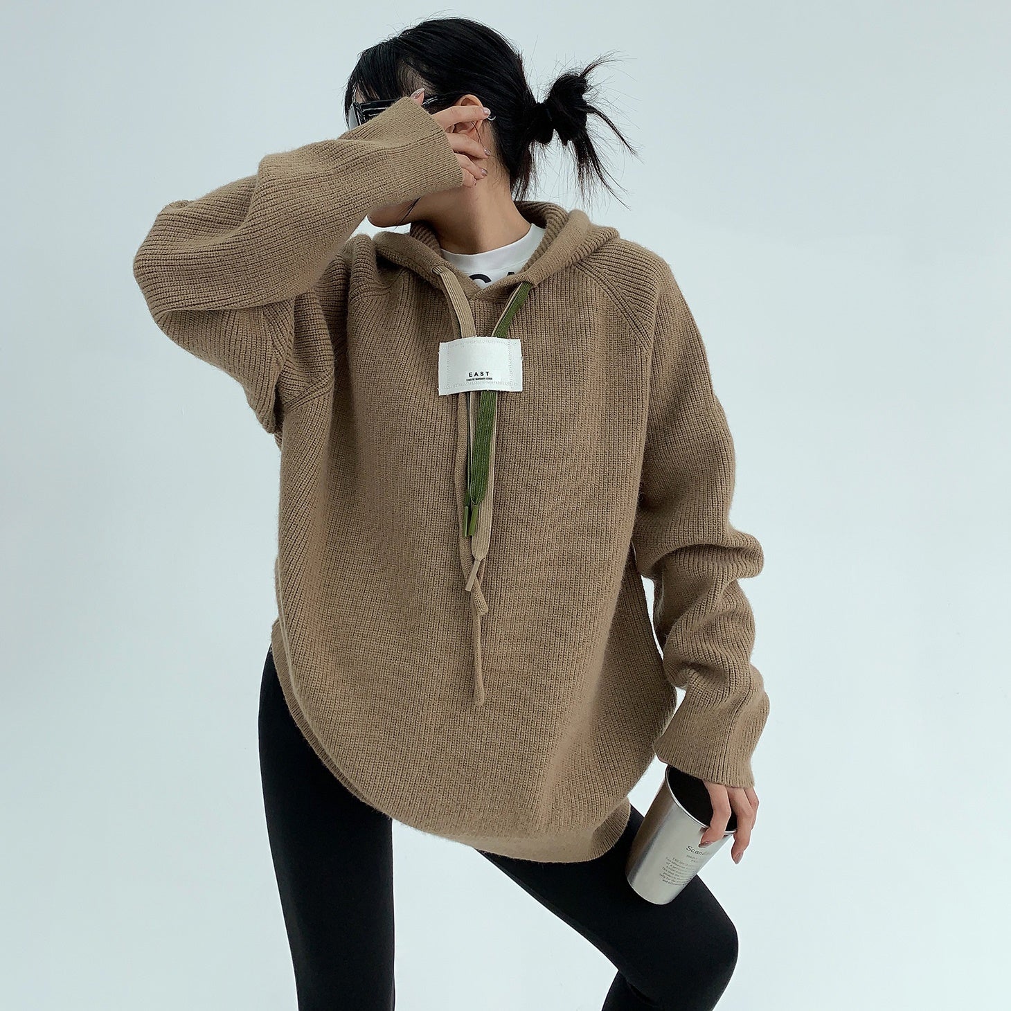 Thick Needle Triple String Thickened Hooded Sweater MW9611