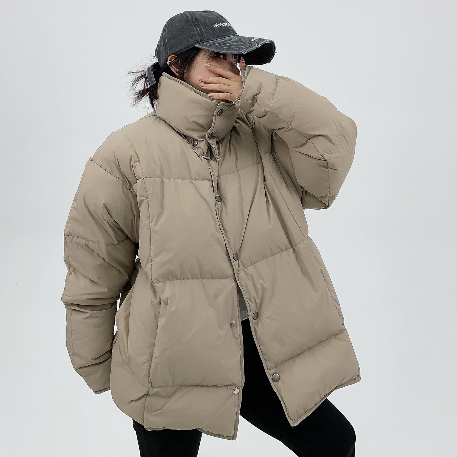 Lightweight High Neck Down Jacket MW9689