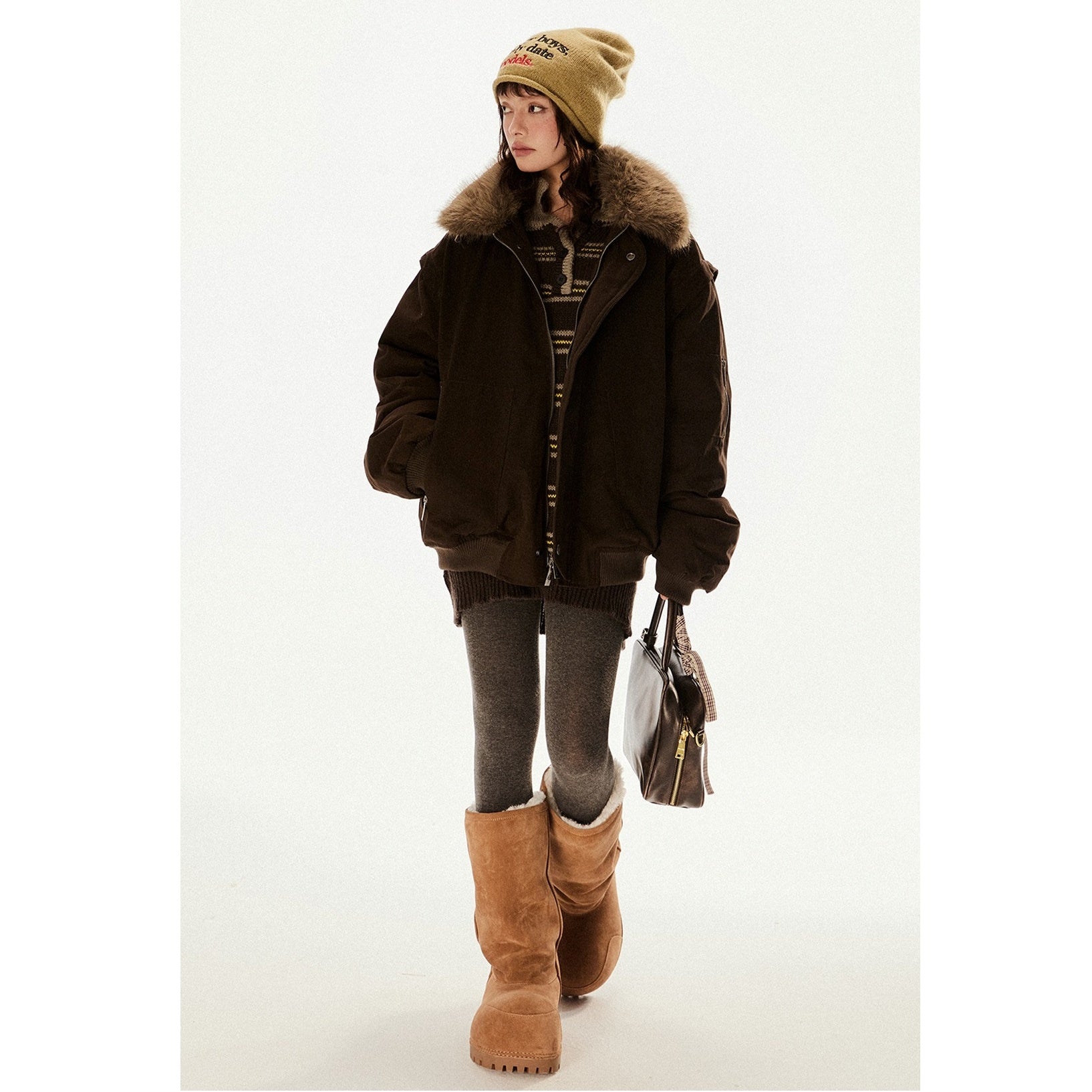 Big Fur Collar Down Jacket EZ202