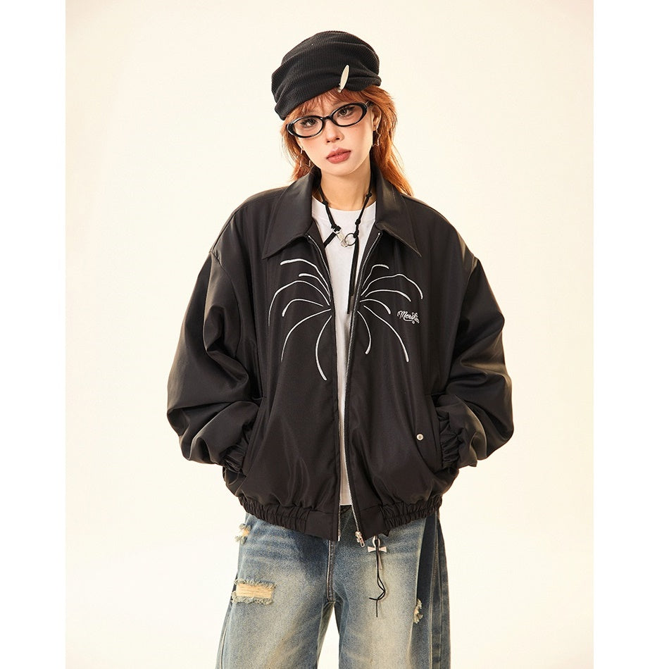 Fireworks Embroidery Zip Jacket MW9533