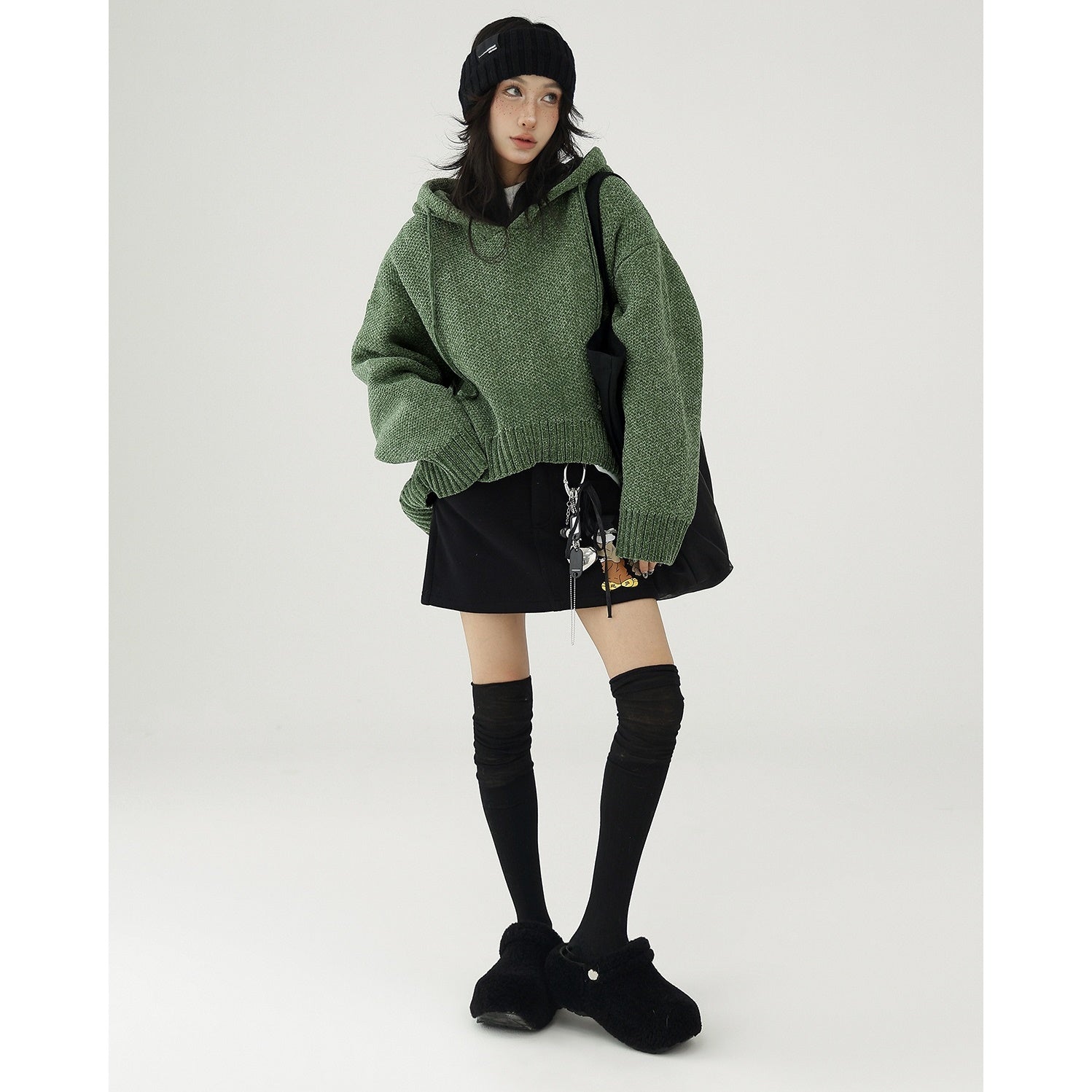 OverSize Hooded Pullover Sweater AC7090