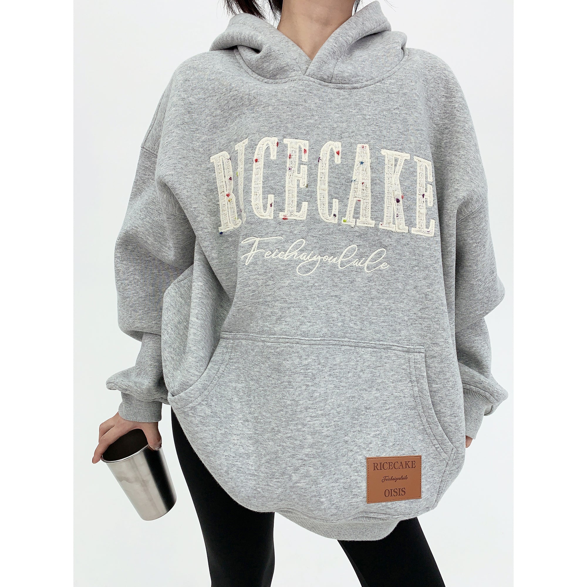 Tweed Touch Logo Embroidery Hoodie MW9652