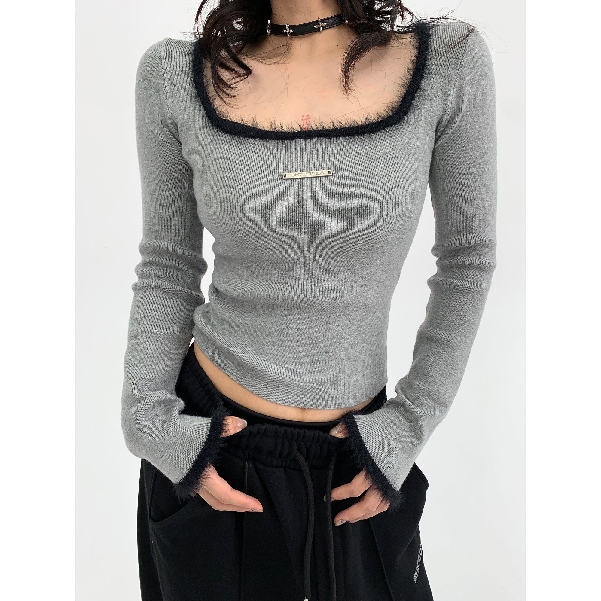 Square Neck Bottom Knit MW9452