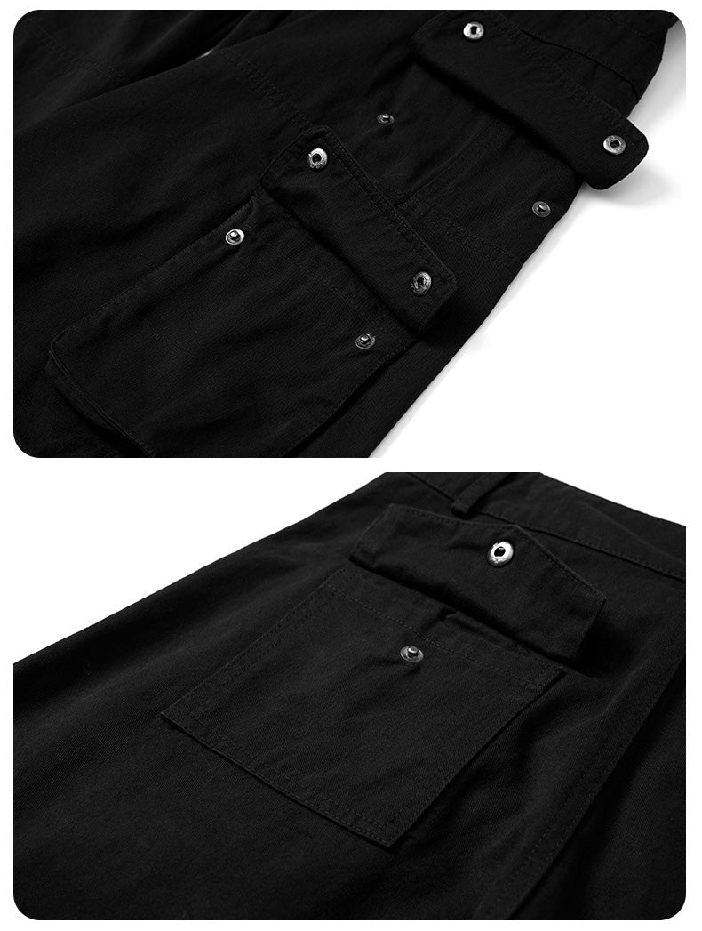 Multi-pocket Wide Buggy Cargo Pants MW10063