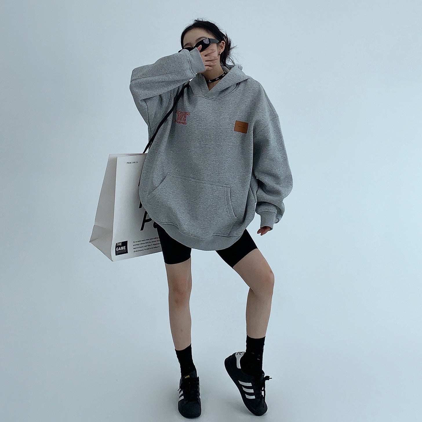 Heavy Industry Embroidery Loose Hoodie MW9591