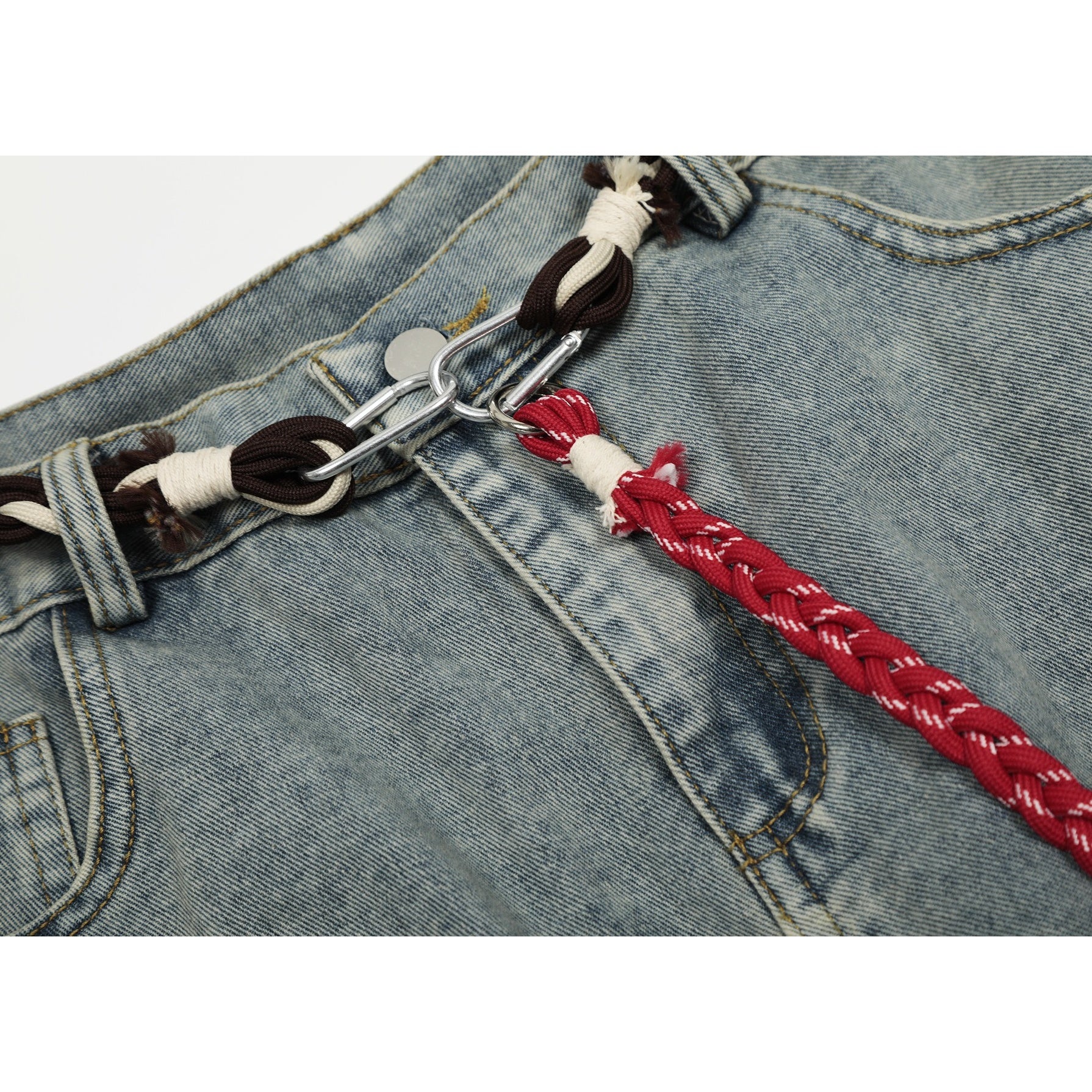 Patchwork Wide-leg Curve Jeans MW10321