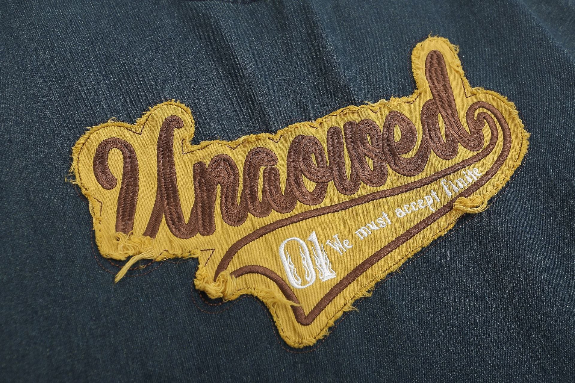 Embroidered Denim T-shirt MW9066