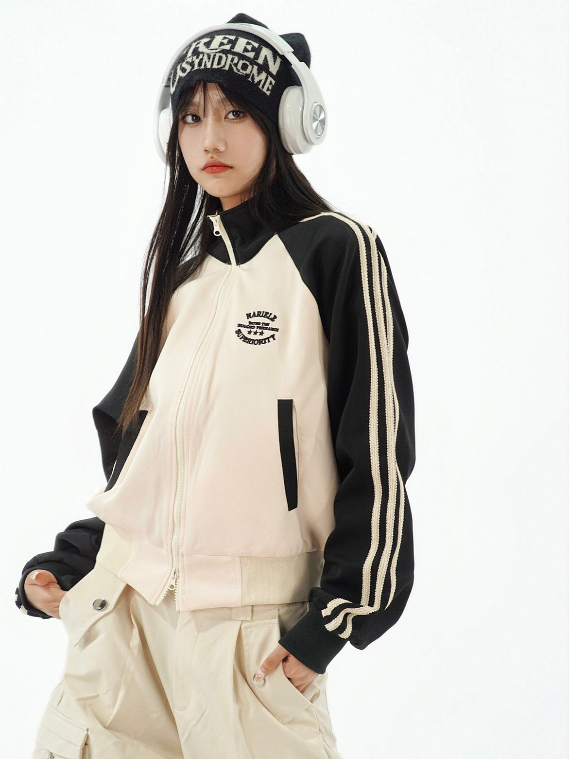 stand collar Track jacket NA7011