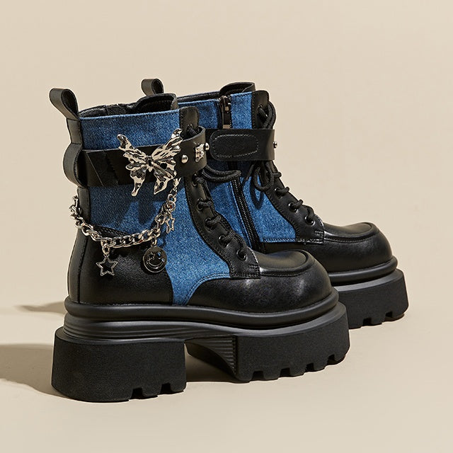 Metal Motif Chain Design Martin Boots GP2002