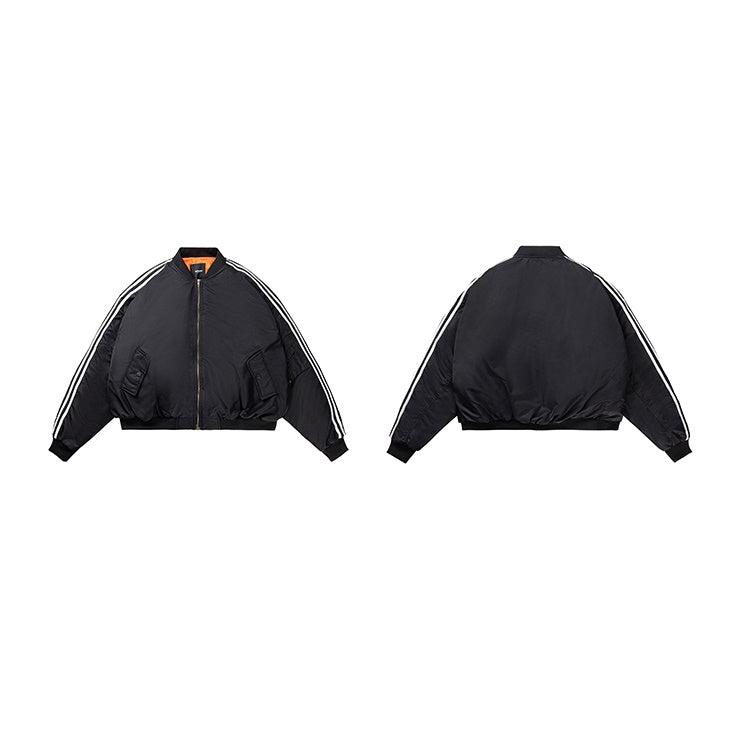 Oversize Three-bar Flight Padded Jacket MW9688