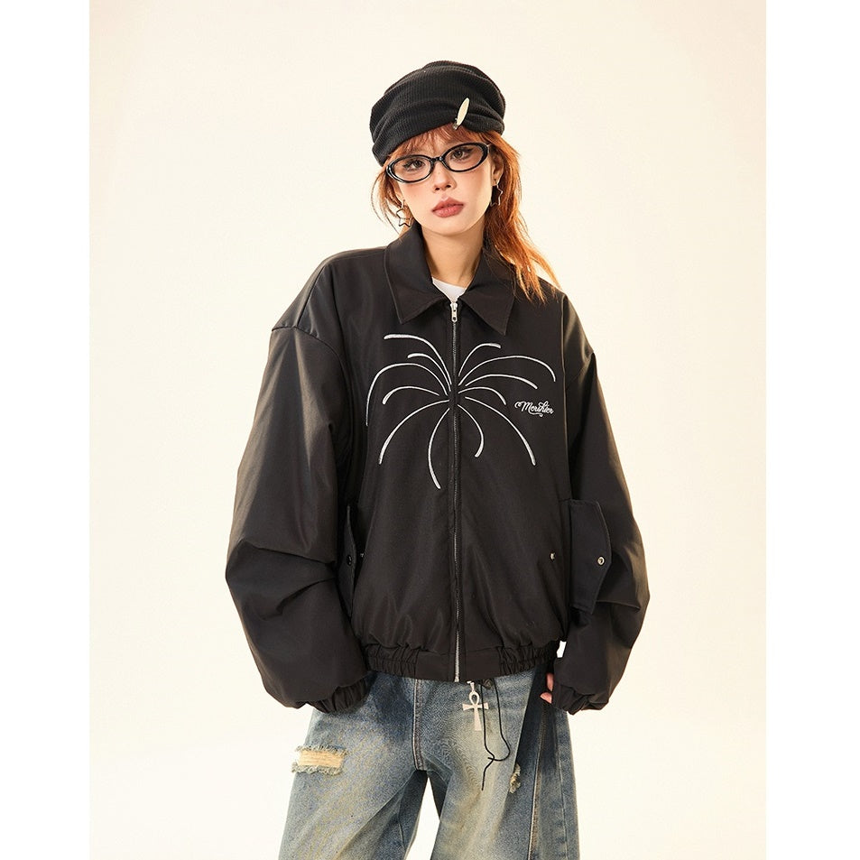 Fireworks Embroidery Zip Jacket MW9533