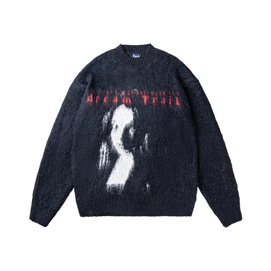 Street Vintage Art Jacquard Sweater MW9577