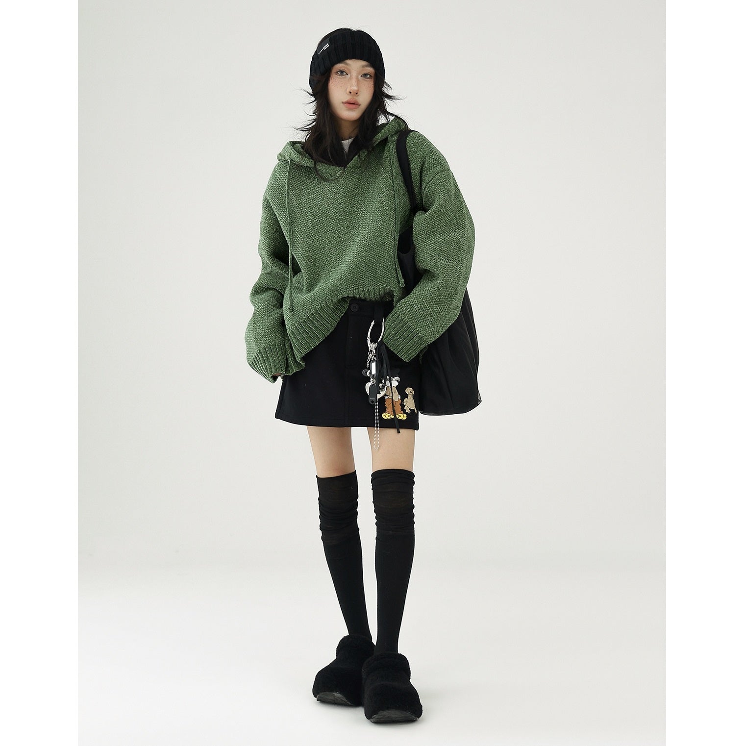 OverSize Hooded Pullover Sweater AC7090