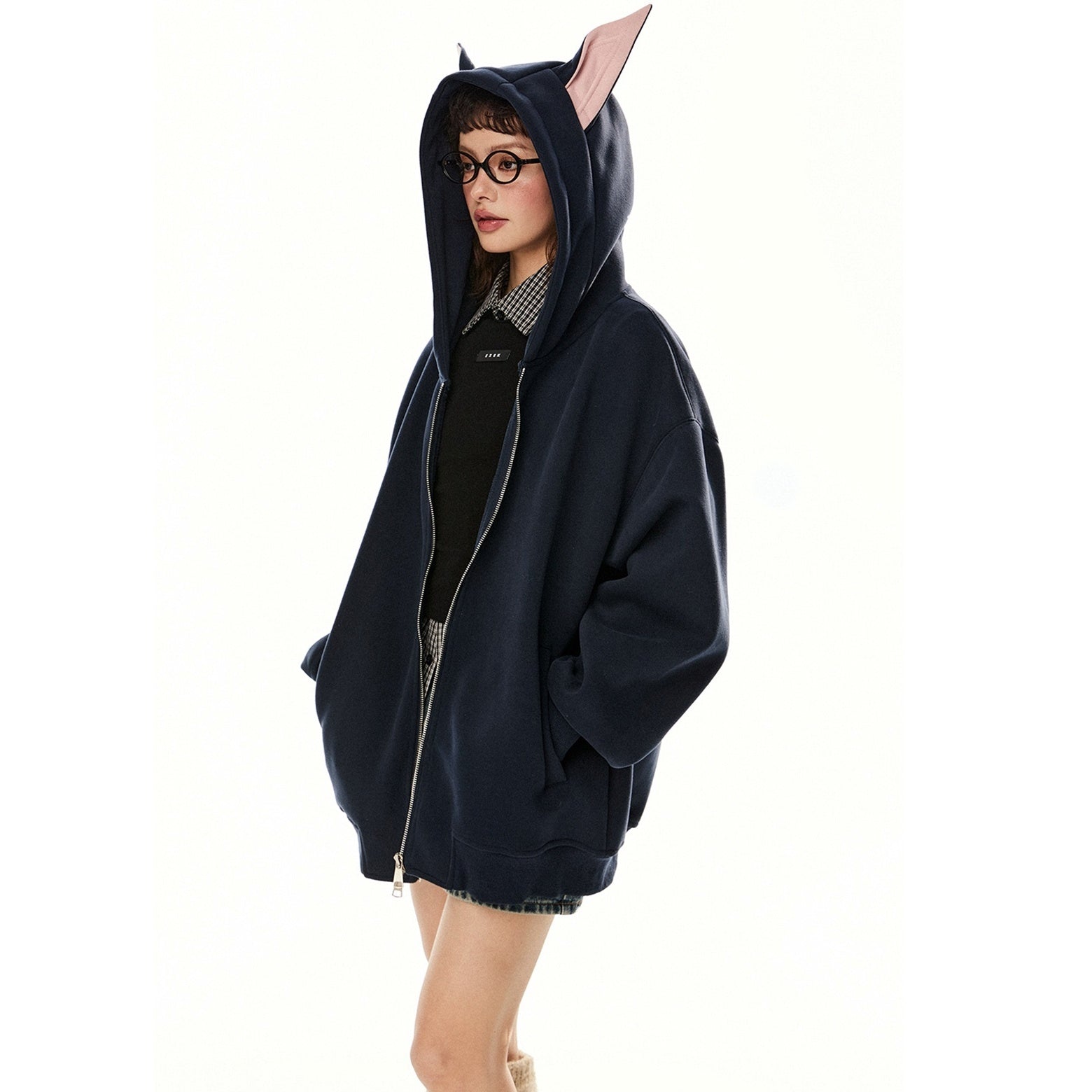 Dog Ears Hooded Sweat Jacket EZ234