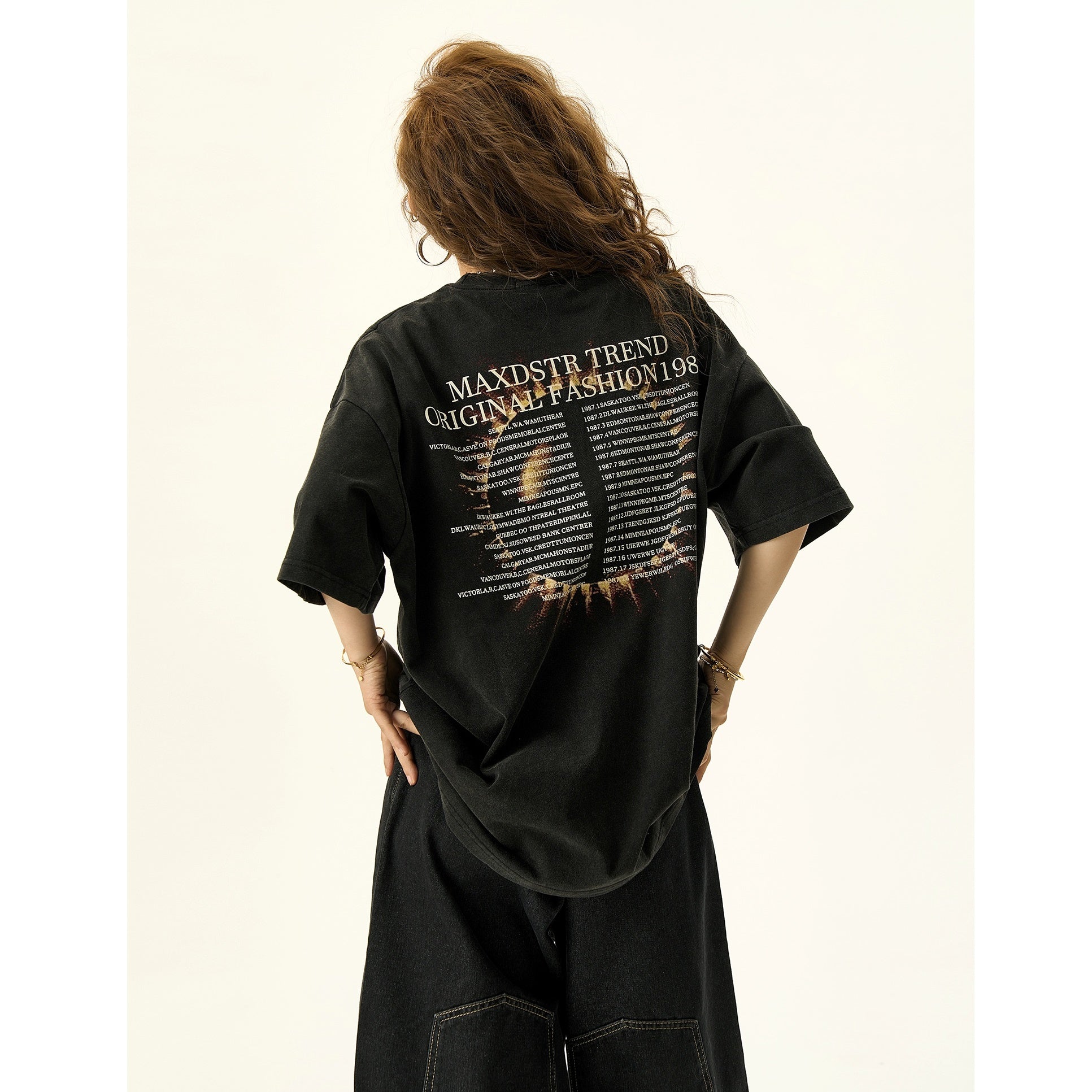American Wasteland Style Niche Distressed T-Shirt HG7064