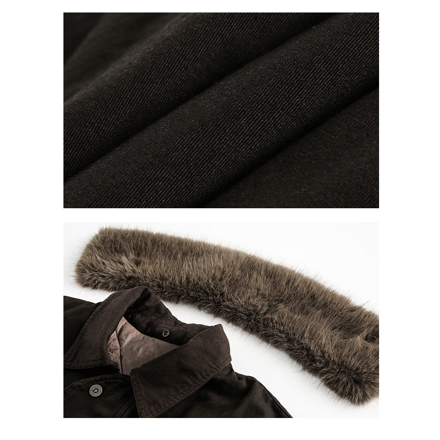 Fur Collar Work Down Jacket MW9695