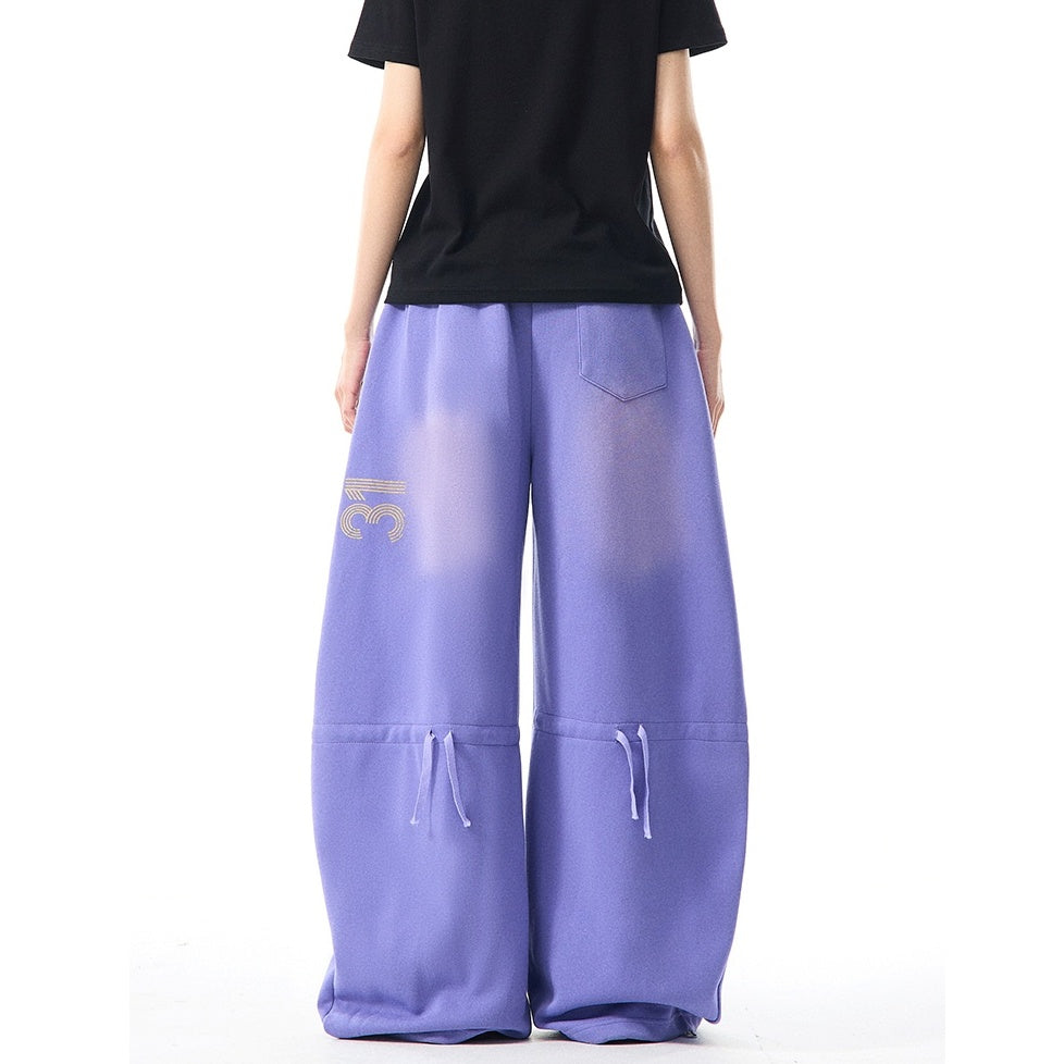 Letter Scimitar Wide-leg Sweat Pants MW9955