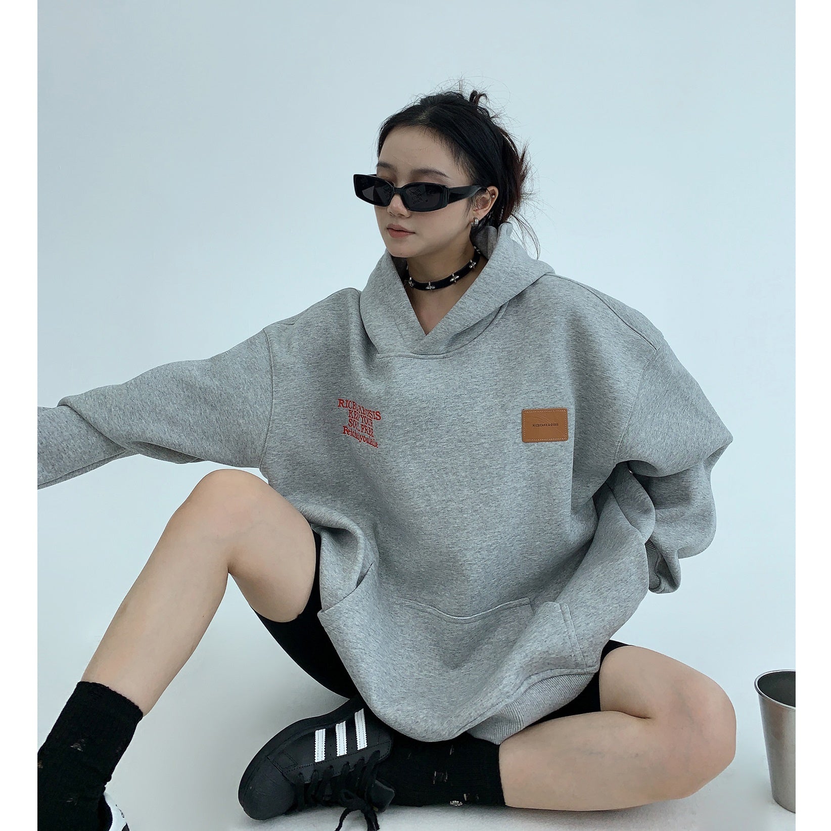 Heavy Industry Embroidery Loose Hoodie MW9591