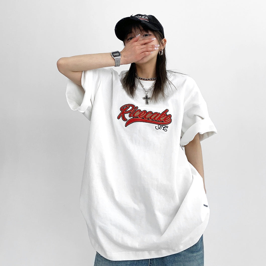 Loose Embroidery T-shirt MW9027