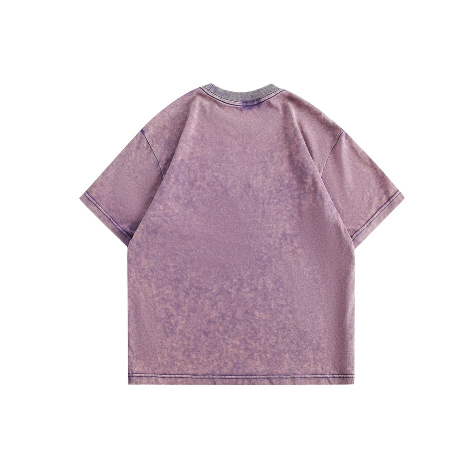 Tie-dye Loose Casual Print T-shirt MW10103