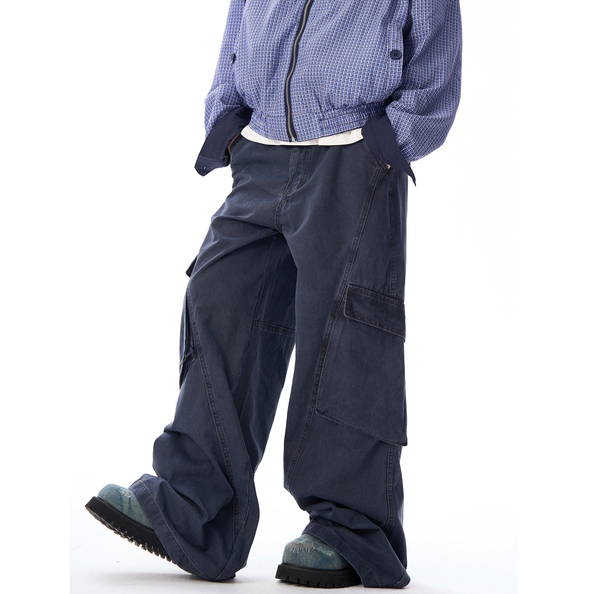 Wash Wide Leg Cargo Pants MW9365