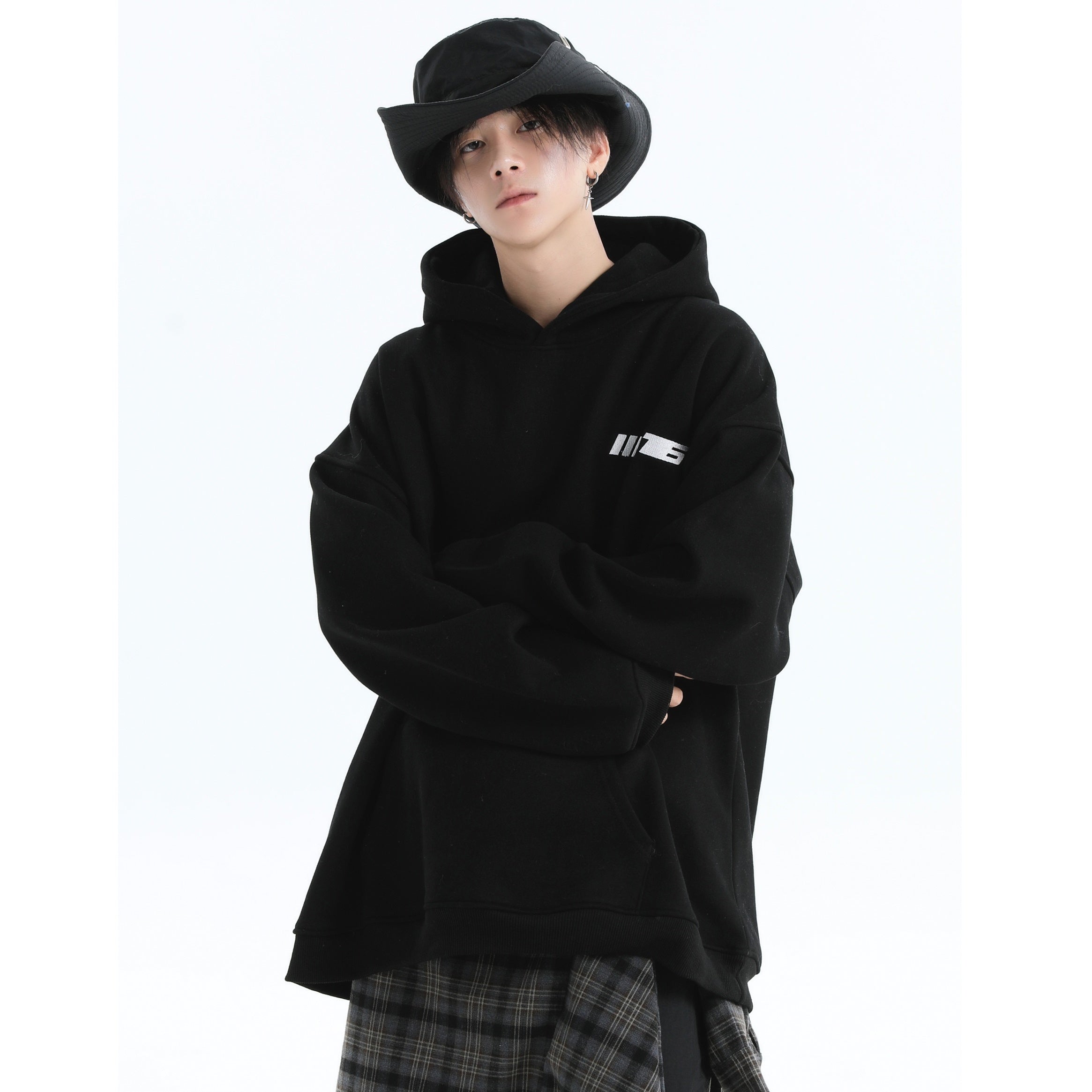 Embroidered LOGO OverSize Hoodie IN7011