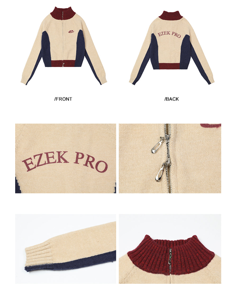[Delivery within 10 days] Short zipper knit cardigan EZ007