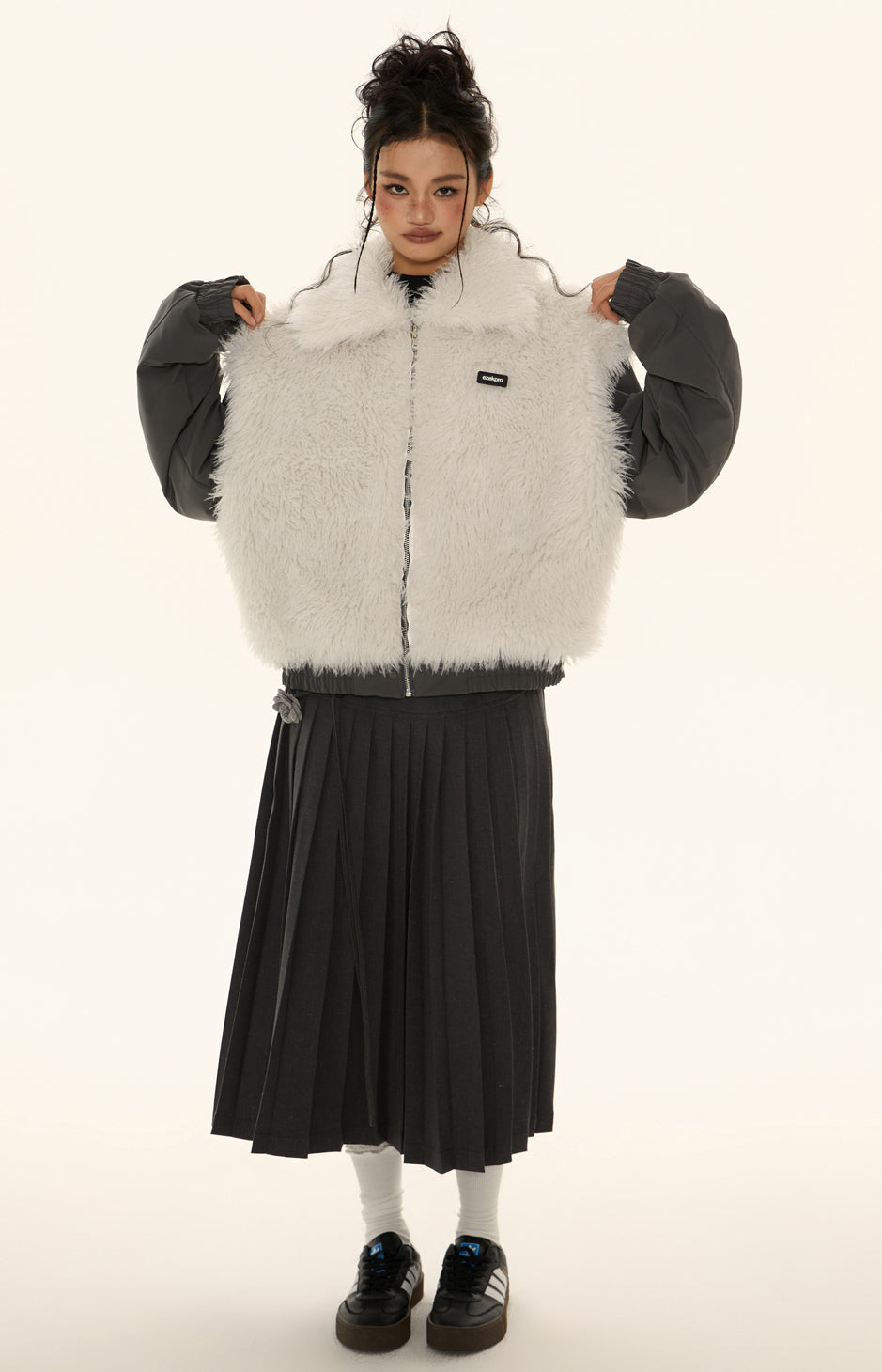 Reversible fur outerwear EZ051