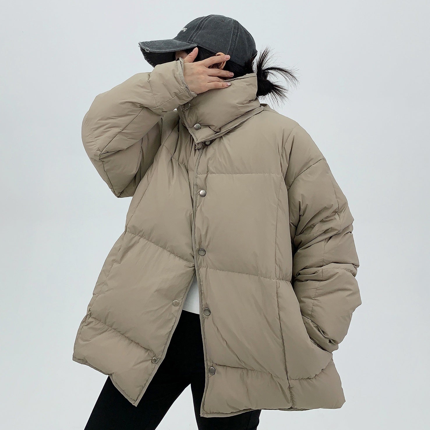 Lightweight High Neck Down Jacket MW9689