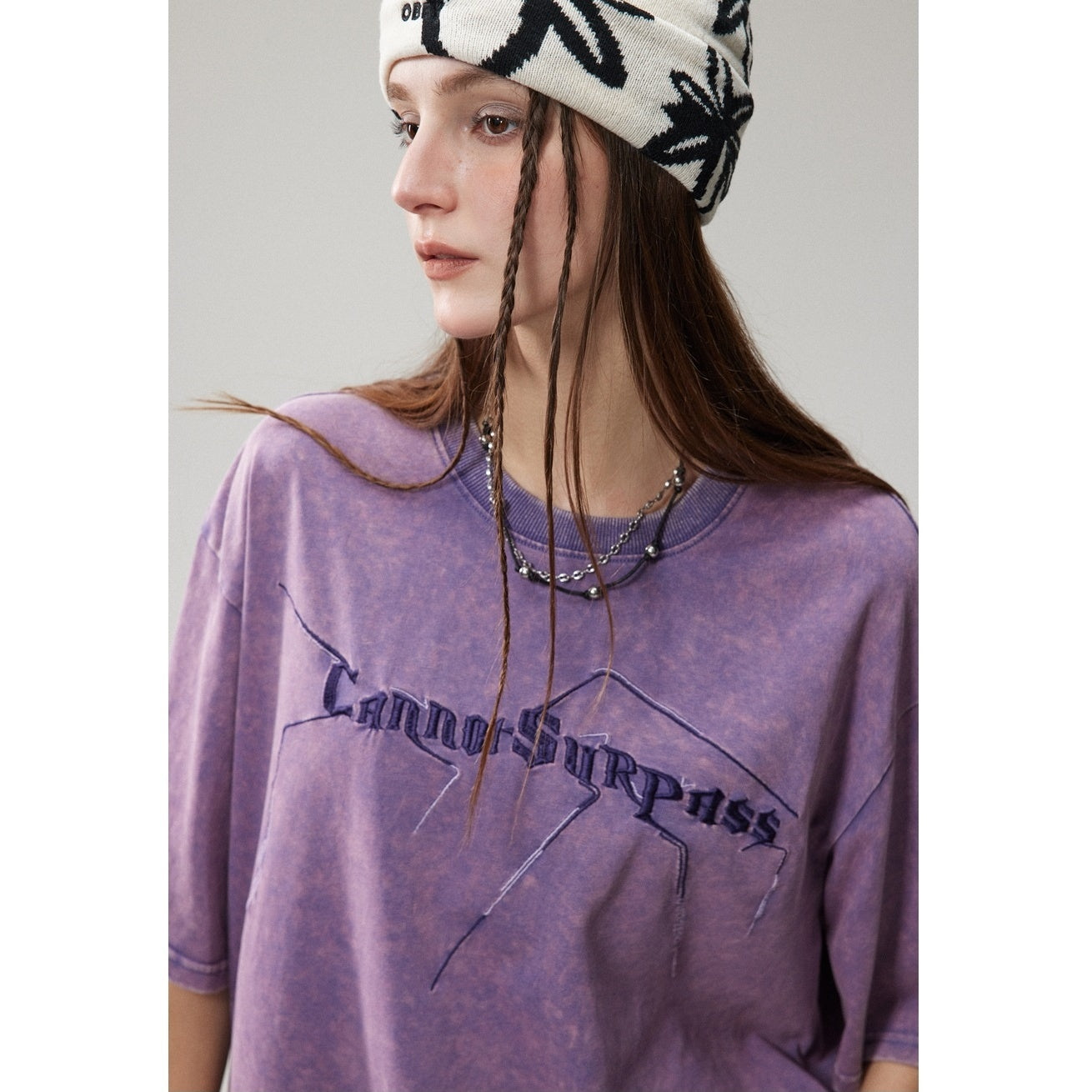 Tie-dye Loose Casual Print T-shirt MW10103