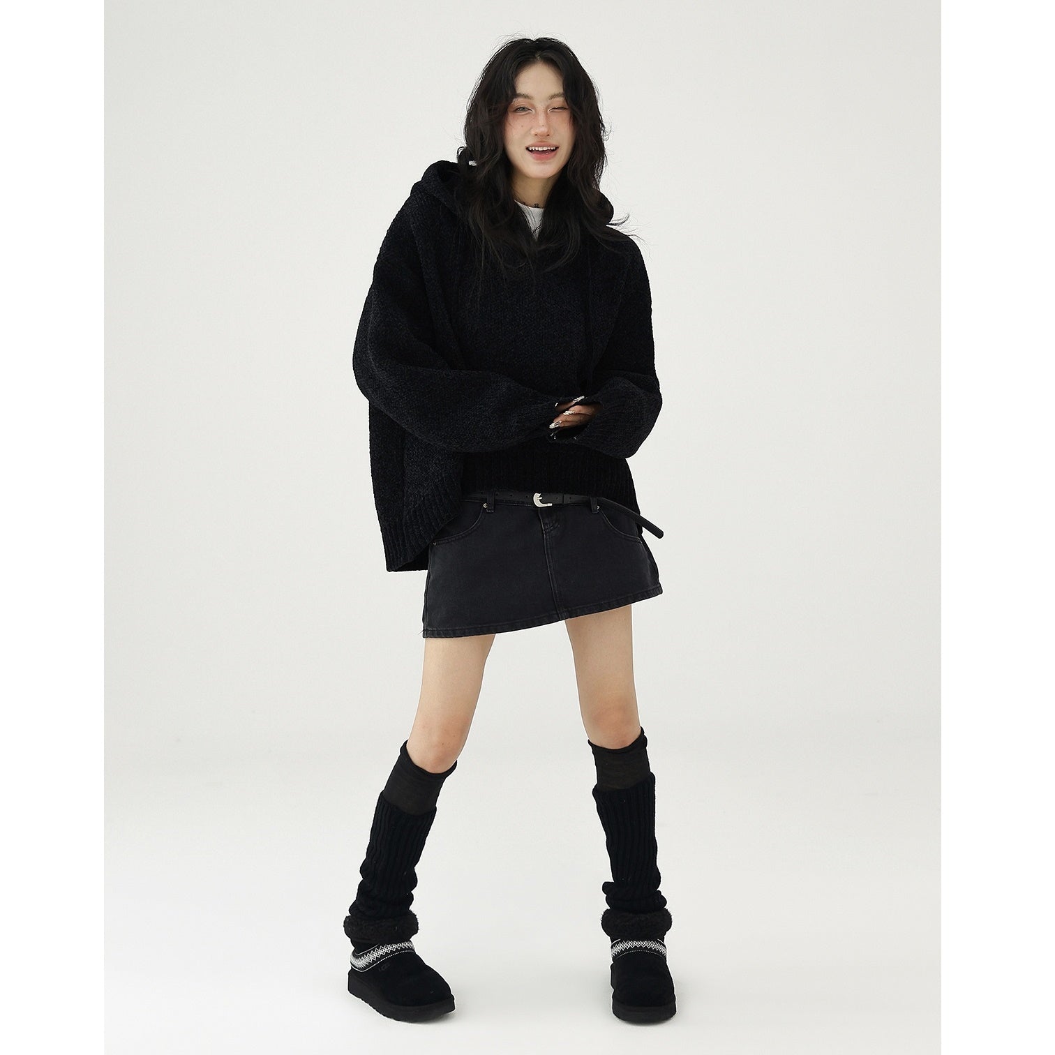 OverSize Hooded Pullover Sweater AC7090