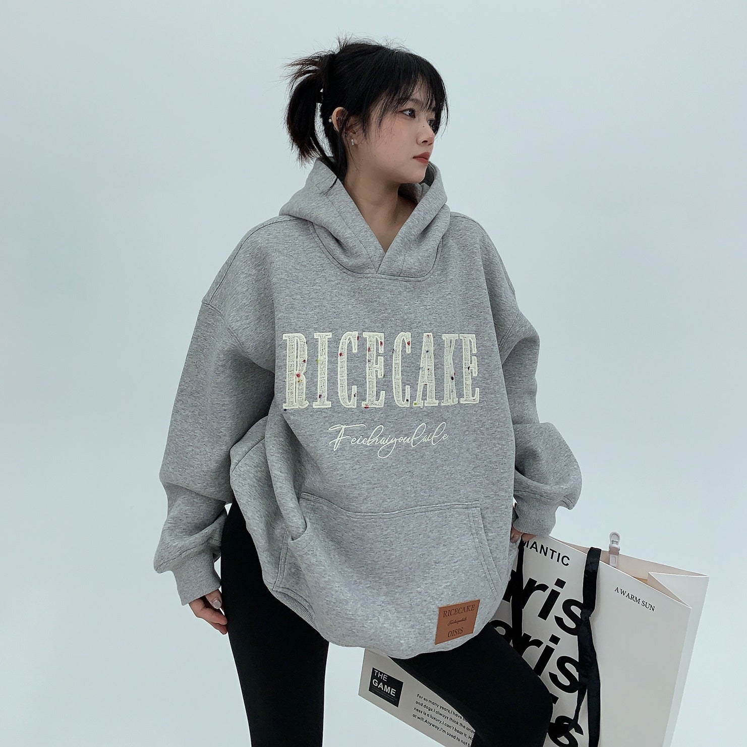 Tweed Touch Logo Embroidery Hoodie MW9652