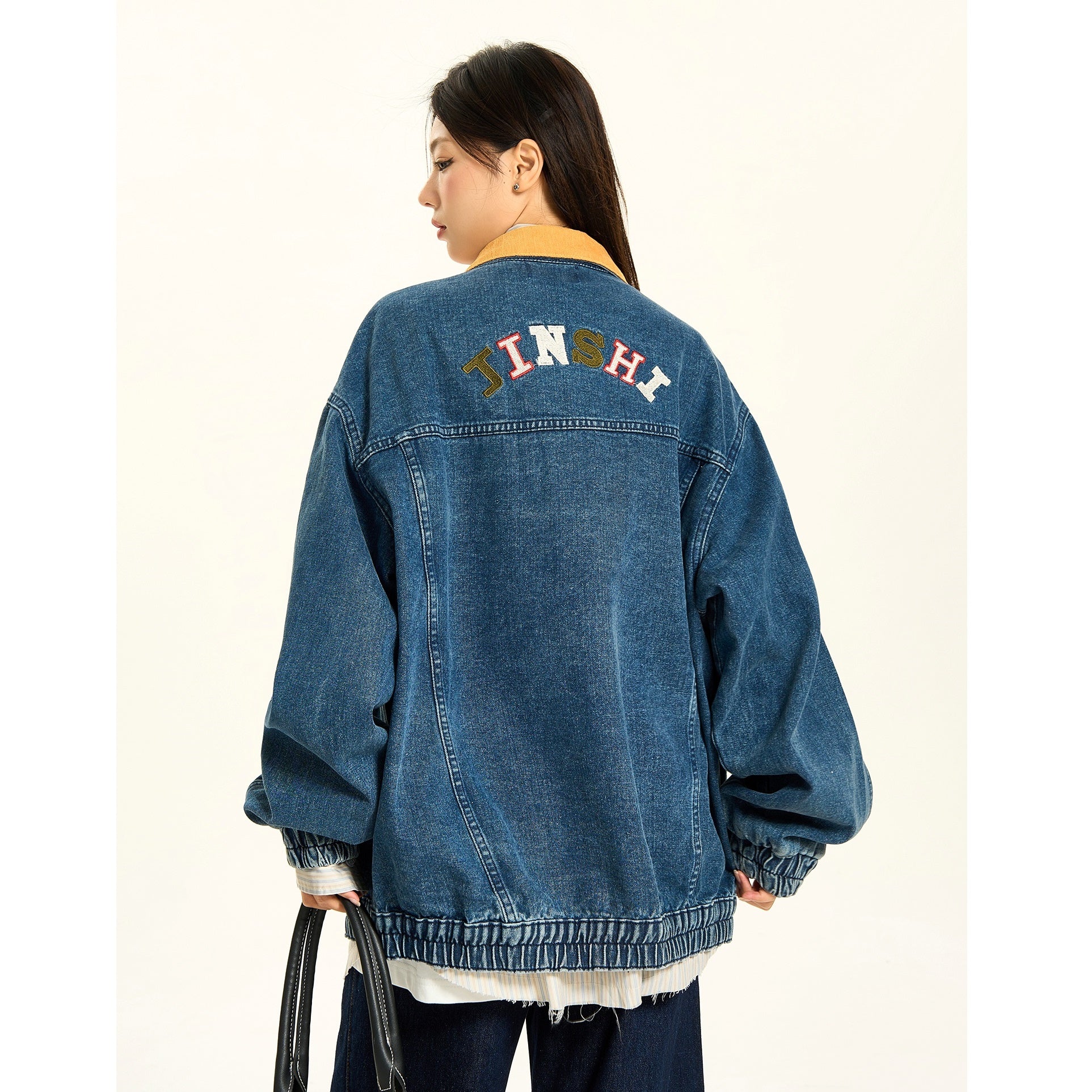 Retro Wash Embroidered Denim Jacket MW9405