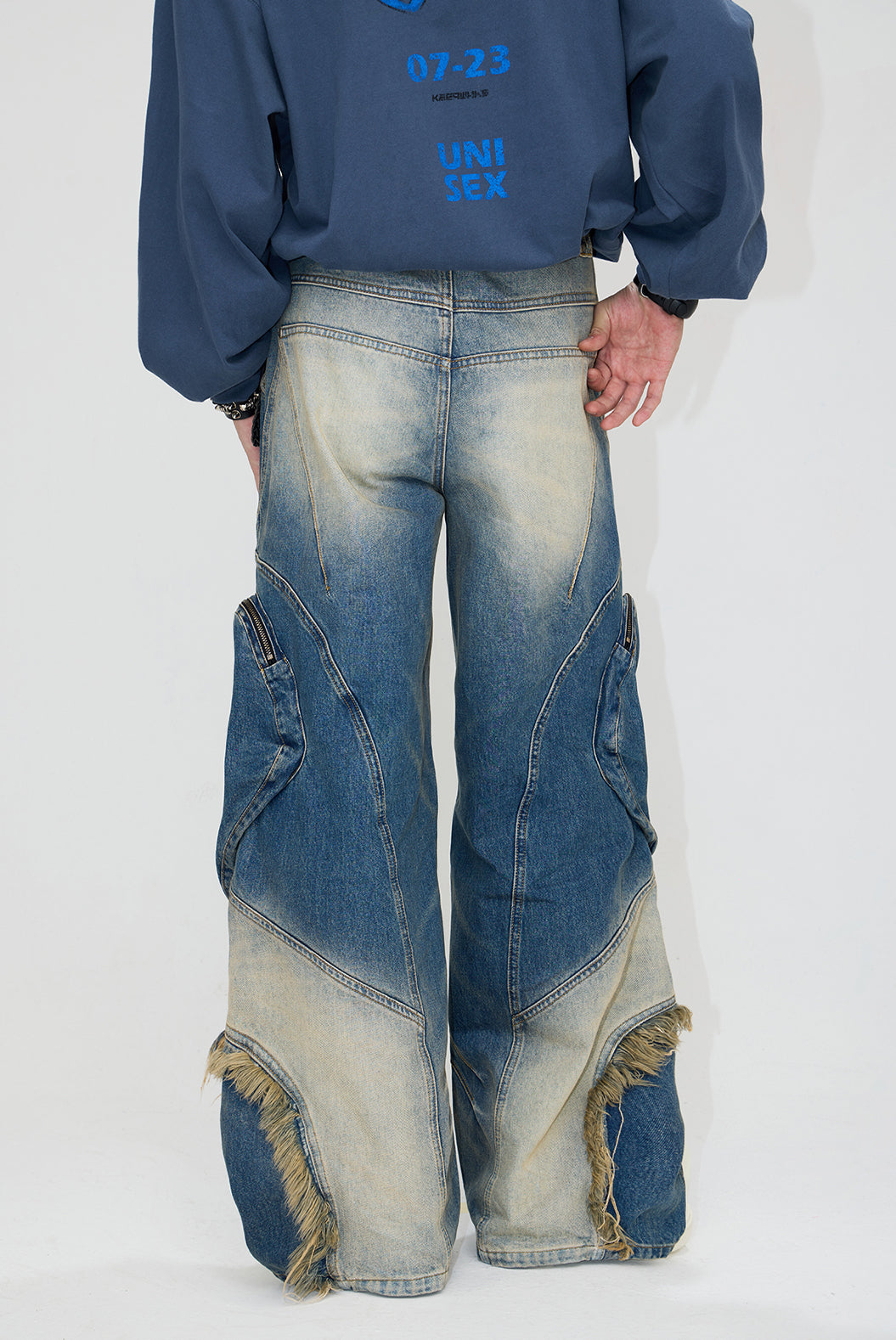 structure pockets jeans PS7004 