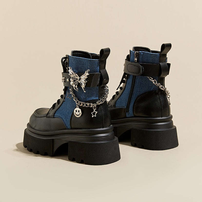 Metal Motif Chain Design Martin Boots GP2002