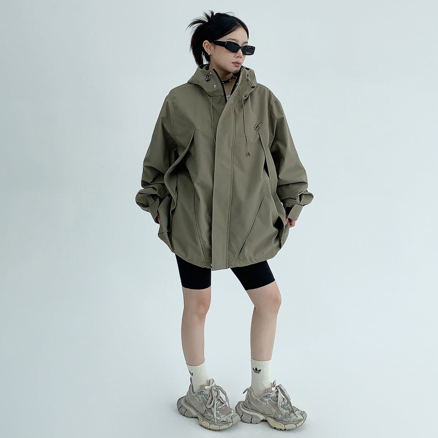 OverSize ZIP-Up Hooded Jacket MW9450