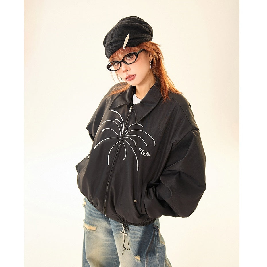 Fireworks Embroidery Zip Jacket MW9533