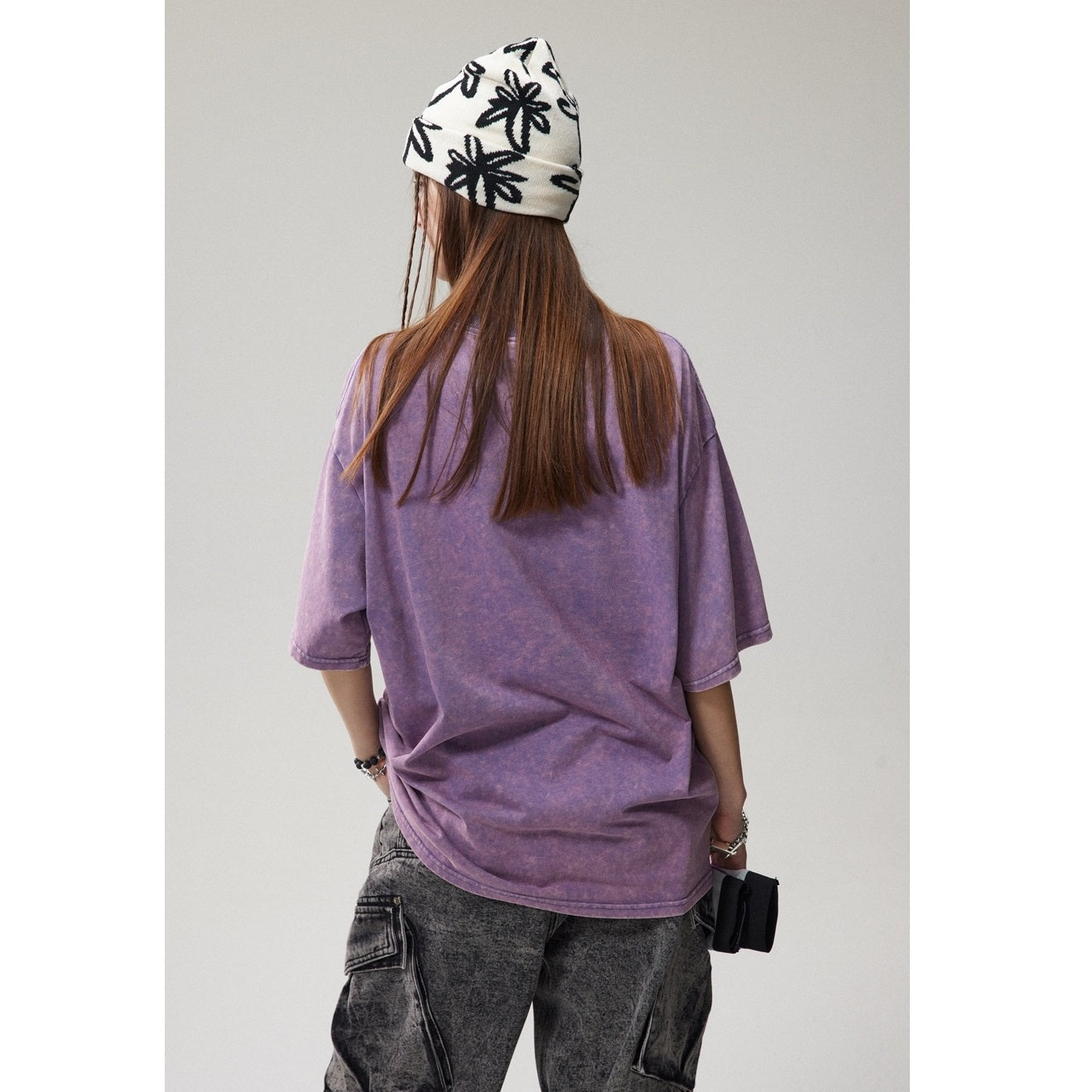 Tie-dye Loose Casual Print T-shirt MW10103
