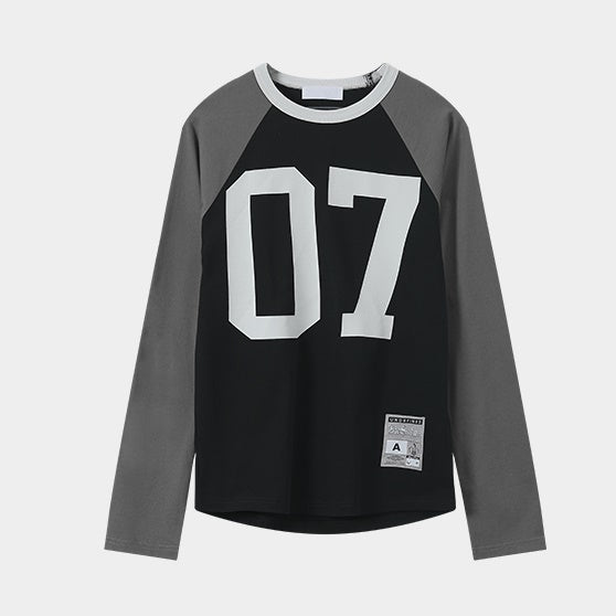 07 Printed Raglan Long Sleeves T-Shirt AC7059