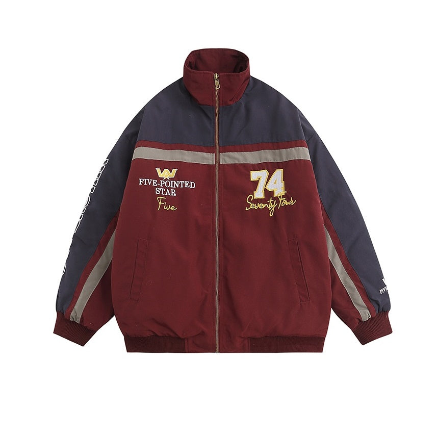 Color-Blocked Flight Jacket HG7192