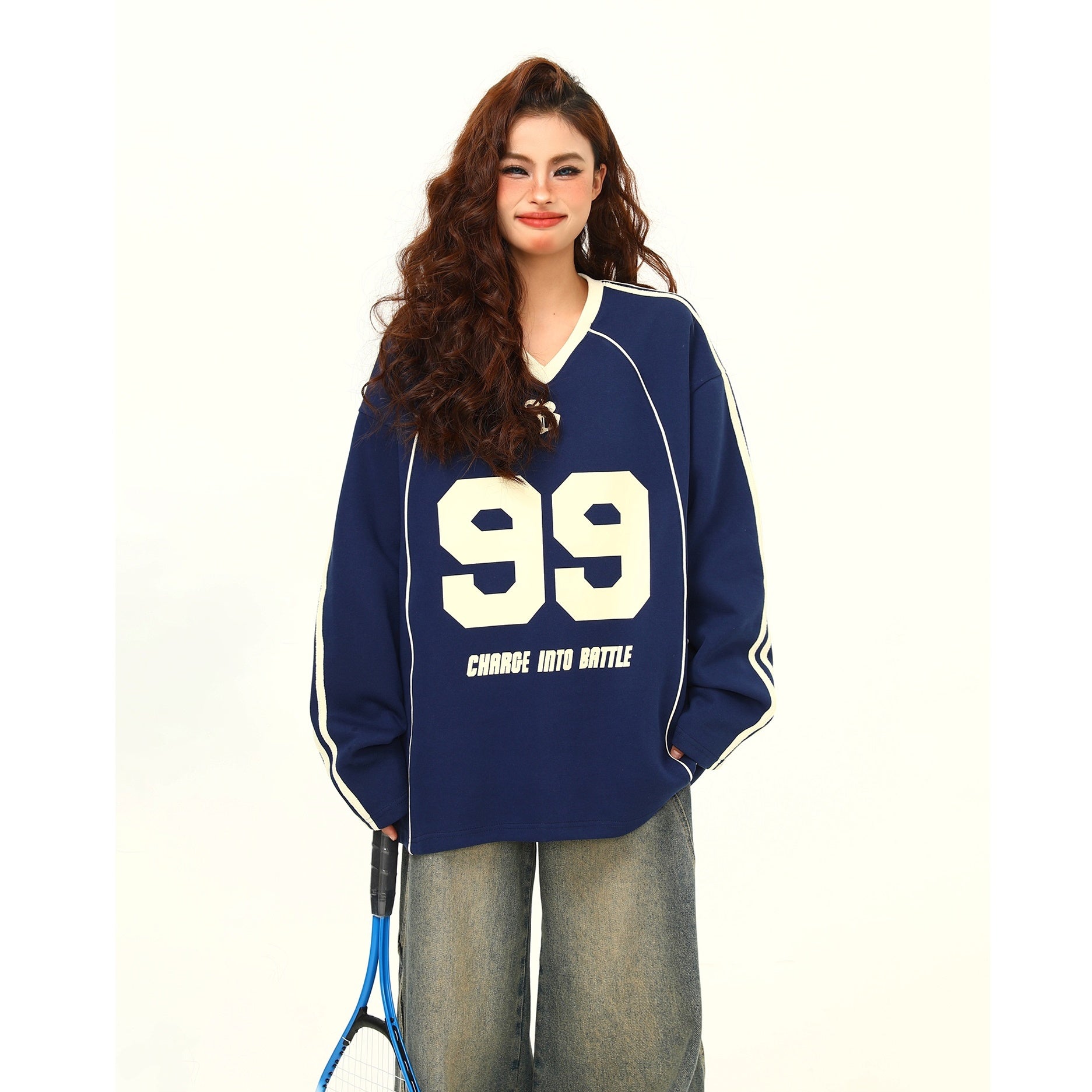 Retro Sports Letter Sweat MW9383