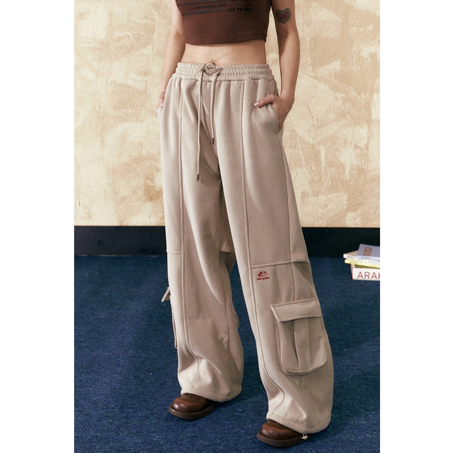 Loose Sports Style Cargo Sweat Pants EZ192